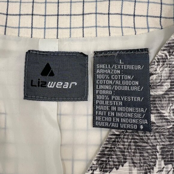 Lizwear Vintage 90s Vest Womens size Large Rose print tapestry - Picture 2 of 6